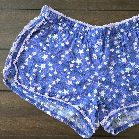 Rare Victoria's Secret Purple Stars Shorts - Picture 2 of 10
